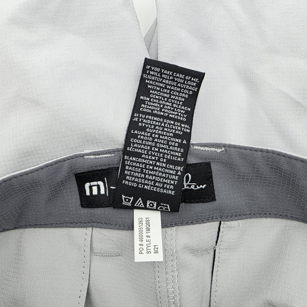 Travis Mathew Starnes Men's 30 Golf Shorts 4-Way Stretch Chino Light Gray 1MQ081 - Picture 12 of 13